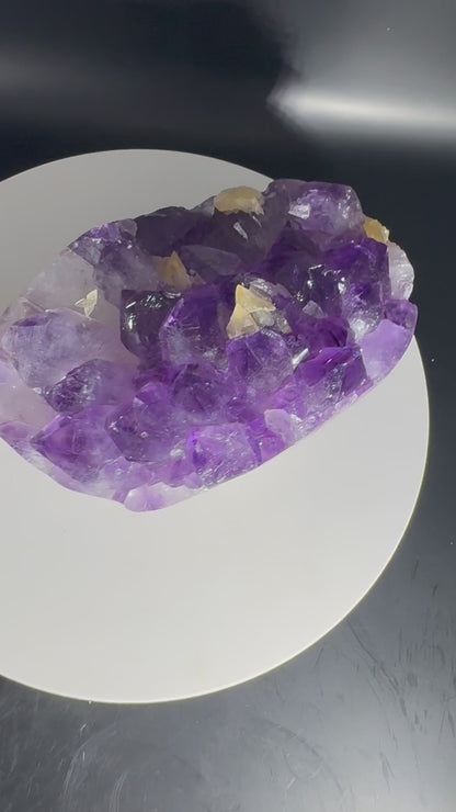 Dark Brazilian Purple Amethyst with Calcite 2 lbs!