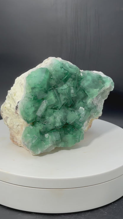 Green Cubic Fluorite From Madagascar 3 LBS!