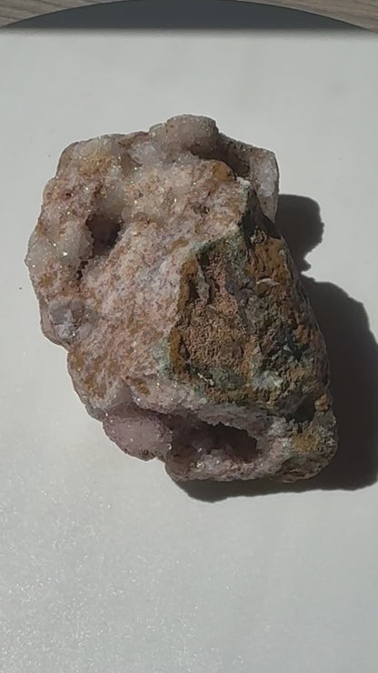 Pink Amethyst Druzy Cluster from Brazil