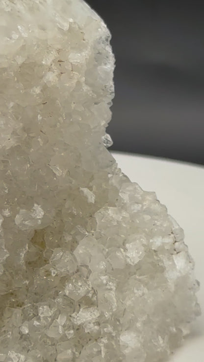Fluorite with Druzy Quartz Freeform