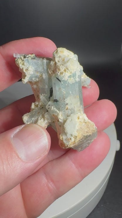 45g Natural Aquamarine Cluster Mineral Specimen Namibia