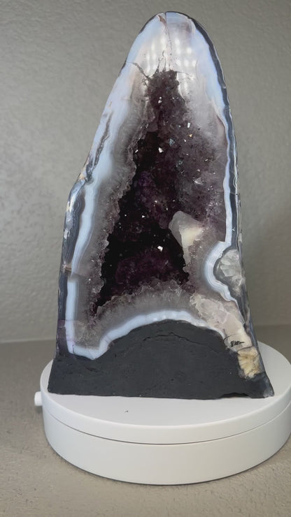 Stunning Amethyst Catherdral with Polish Back