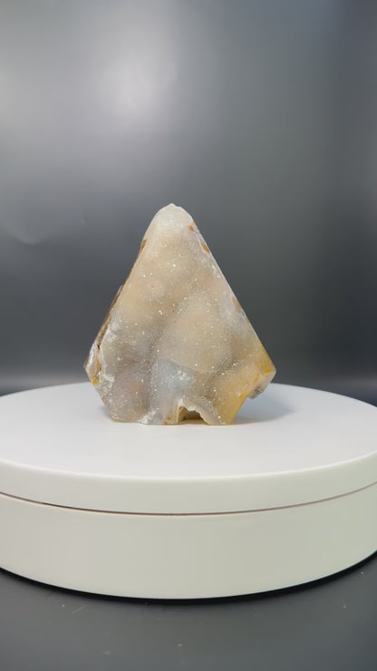 Brazilian Agate point covered in Sugar