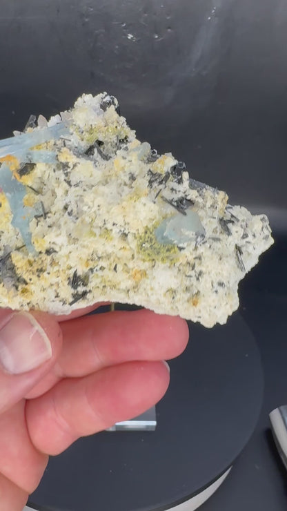 97g Natural Aquamarine Cluster Mineral Specimen Namibia