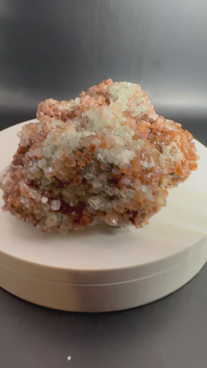 Aragonite Crystal Cluster Mineral Specimen from Morocco 2.1 lbs UV Reactive