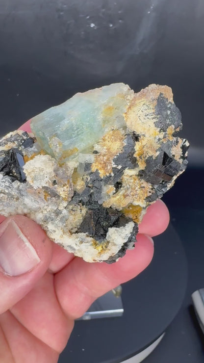 Natural Aquamarine Cluster Mineral Specimen Namibia 123G