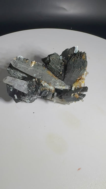 108g Natural Aquamarine Tourmaline Cluster Mineral Specimen Namibia