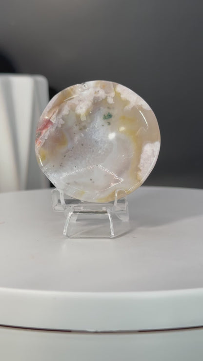 Small Flower Agate Bowl