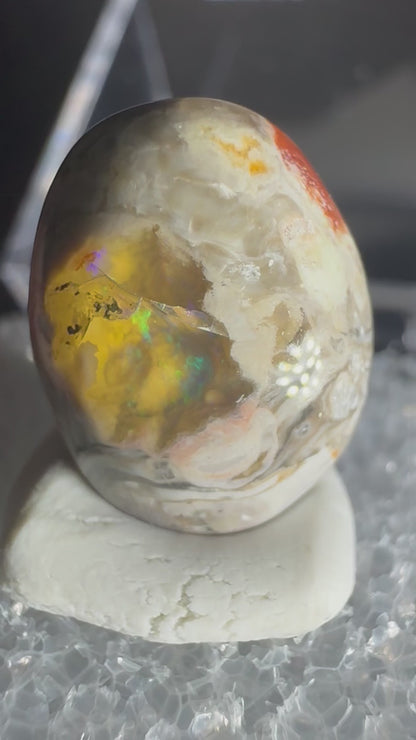 Mexican Cantera Fire Opal Cabochon