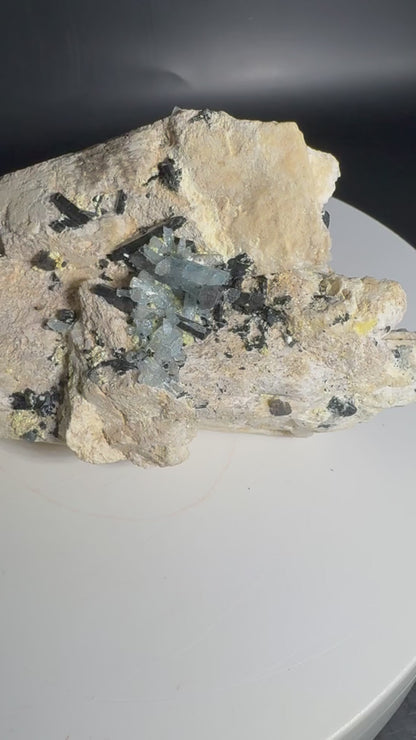 457g Natural Aquamarine Cluster Mineral Specimen Namibia