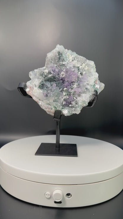 Amethyst Flower Zeolite with Stand