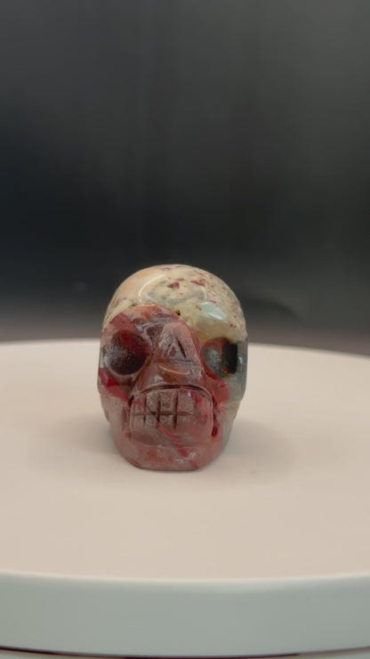 Jasper and Agate Skull