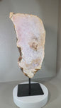 Huge Pink Amethyst Slab on Stand